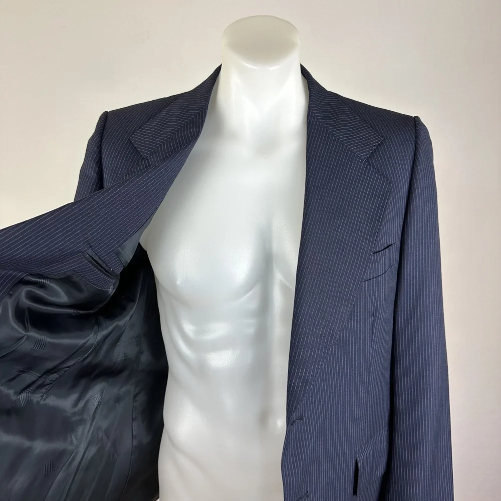 Lanvin Virgin Wool Pinstripe Sport Jacket Size 40S